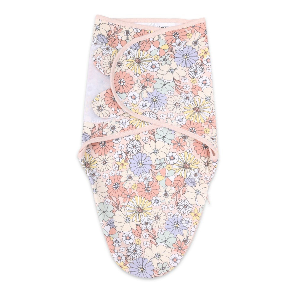 Bilbi Swaddle Wrap 1.0 Tog Floral Size 03 Months Wraps Baby Bunting AU
