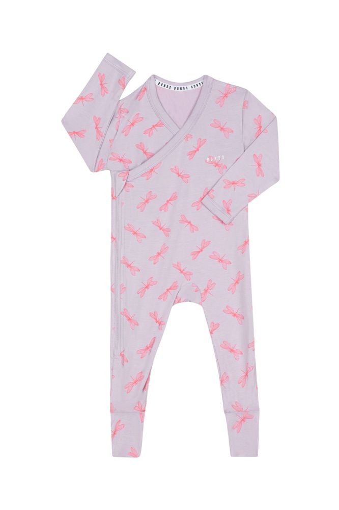 Bonds Wondersuit Long Sleeve Dragonfly Lilac | Baby Onesies | Baby ...