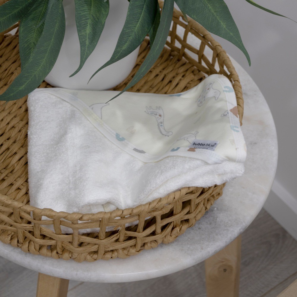 Bubba Bamboo Hooded Towel Sleepy Safari Vanilla Manchester sale