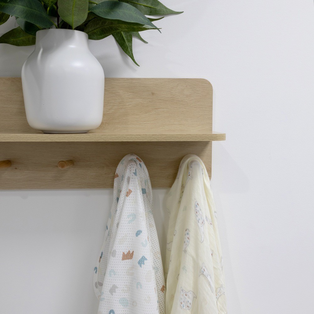 Bubba Bamboo Swaddle Wrap Sleepy Safari Vanilla 2 Pack Baby Bunting AU