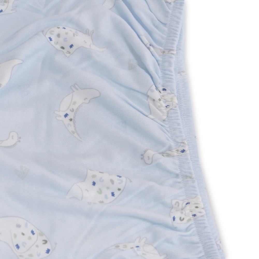 Bubba Bamboo Waterproof Change Mat Cover Sleepy Safari Sky Coverlets