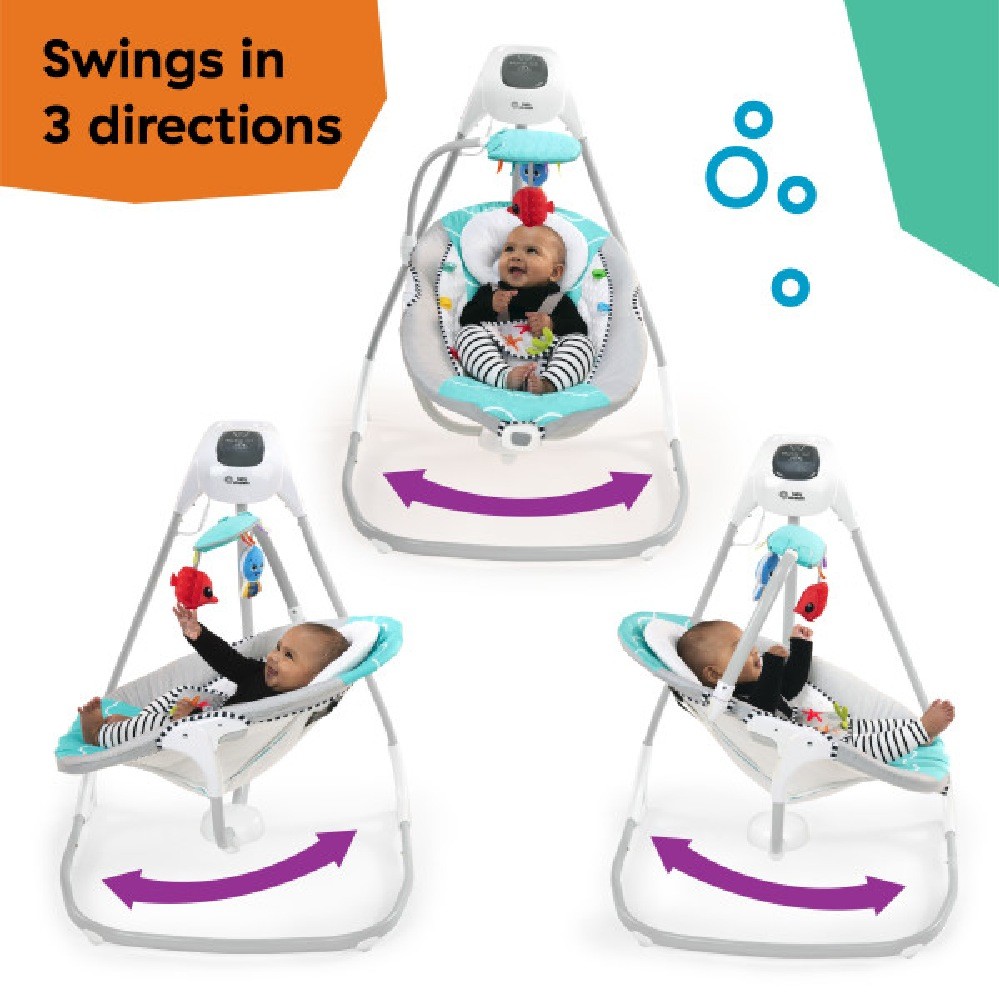 Baby Einstein Curious Comfort Compact Swing Ocean Explorer Swings
