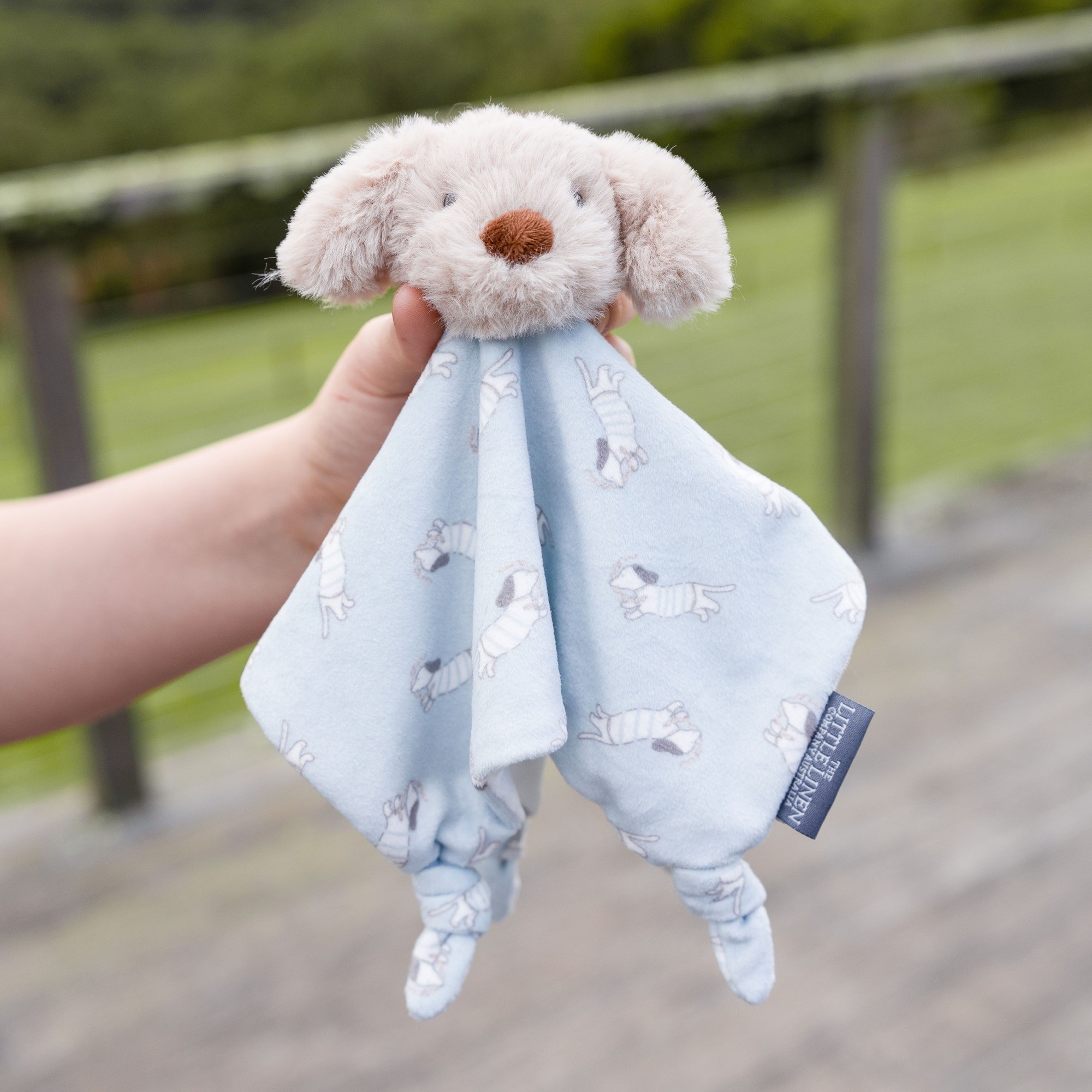 The Little Linen Co. Lovie Comforter Barklife Dog | Baby Bunting NZ