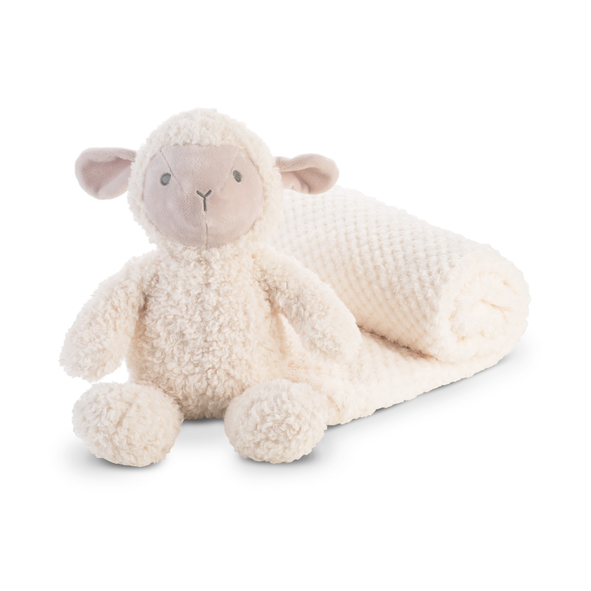 The Little Linen Co. Plush Toy And Blanket Farmyard Lamb Manchester