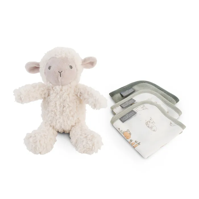 Little Linen Farmyard Lamb Boxed Gift Set