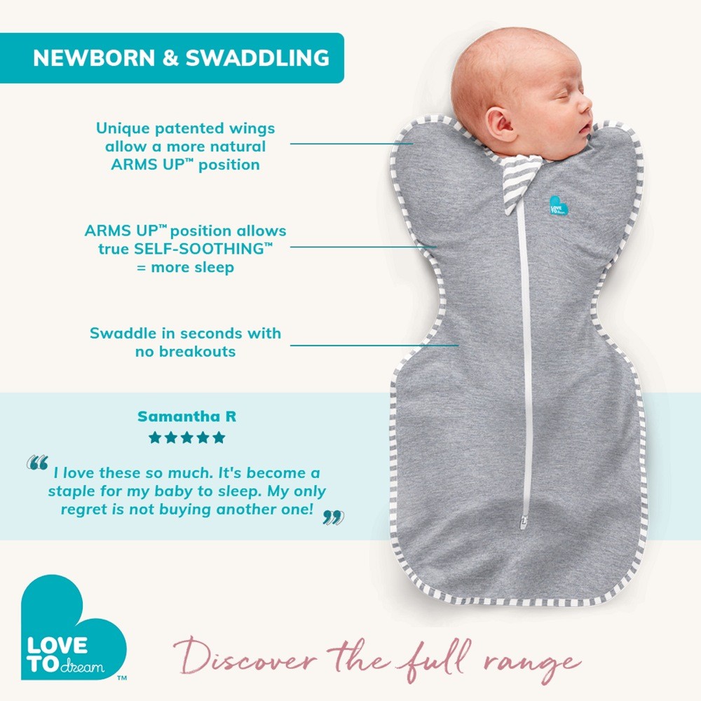 Love To Dream Swaddle Up Original Dusty Olive 1 Tog Newborn