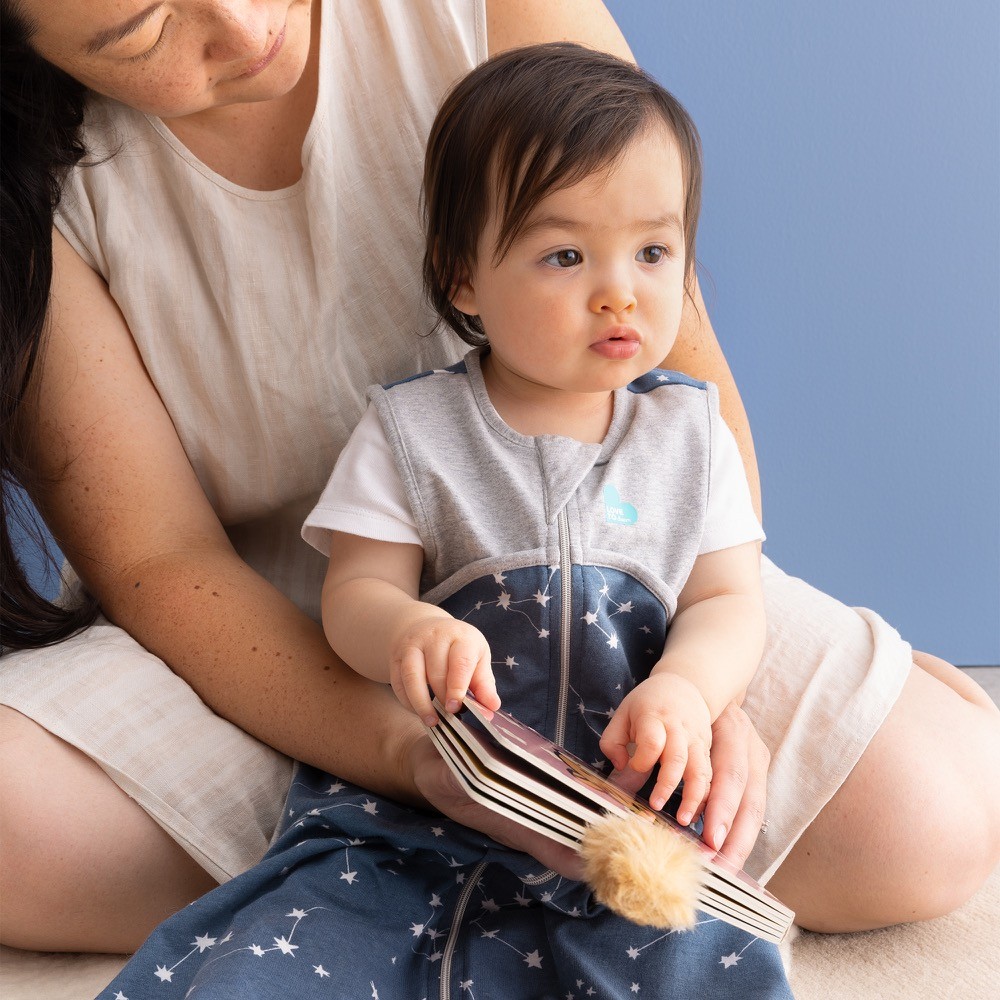 Love To Dream Sleeping Bag Lite Cotton Stellar Denim 0.2 Tog 618