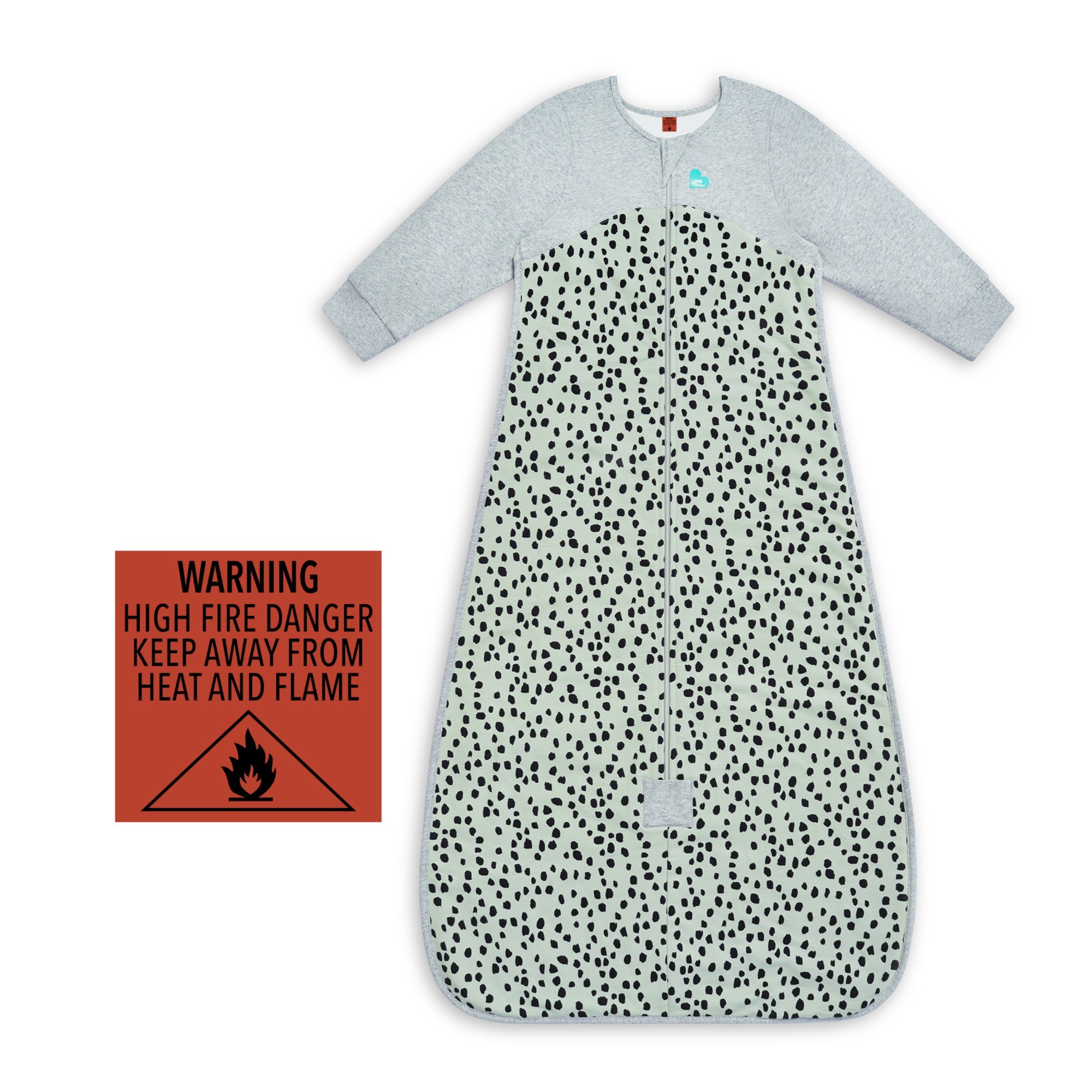 Love To Dream Sleep Bag Long Sleeve Original Cotton Animal Olive 1 Tog