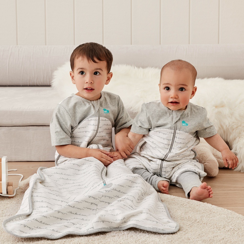 Love To Dream Sleep Bag Short Sleeve Original Cotton White 1 Tog 618