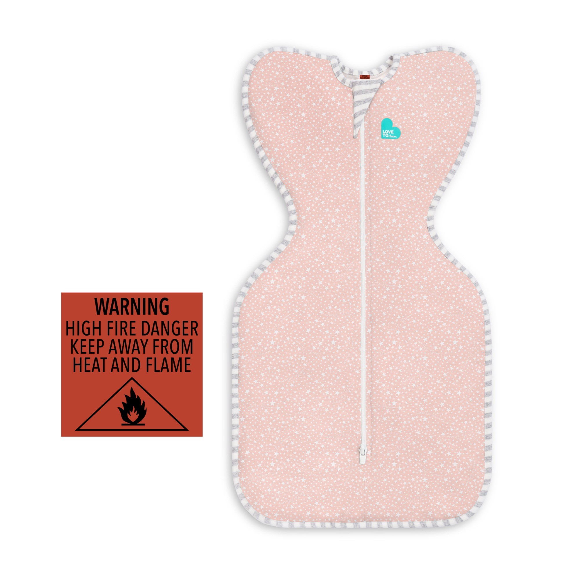 Love To Dream Swaddle Up Original Stardust Dusty Pink 1 Tog Newborn