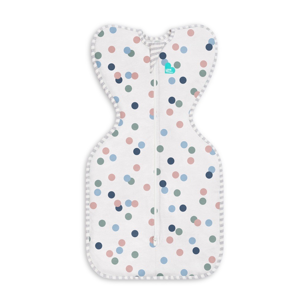 Love To Dream Swaddle Up Original Desco Colourful Spot White 1 Tog