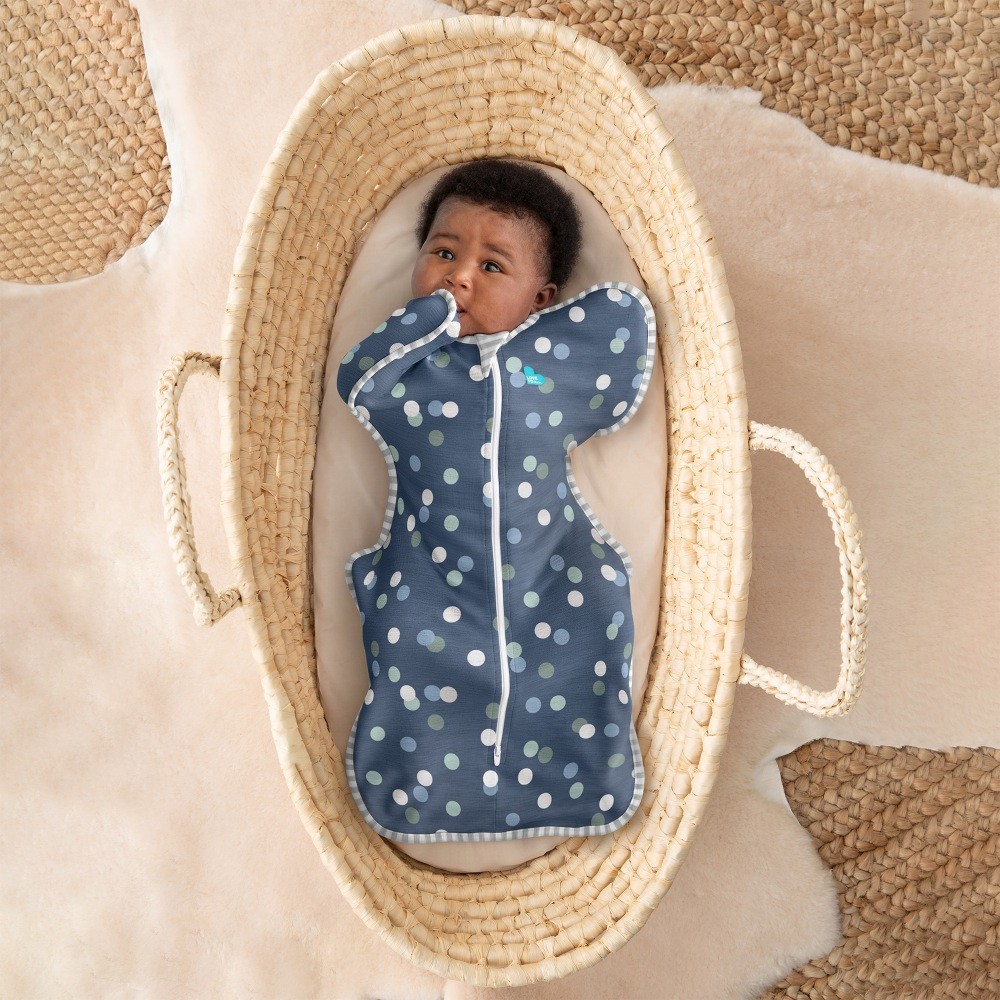 Love To Dream Swaddle Up Original Desco Colourful Spot Denim 1 Tog