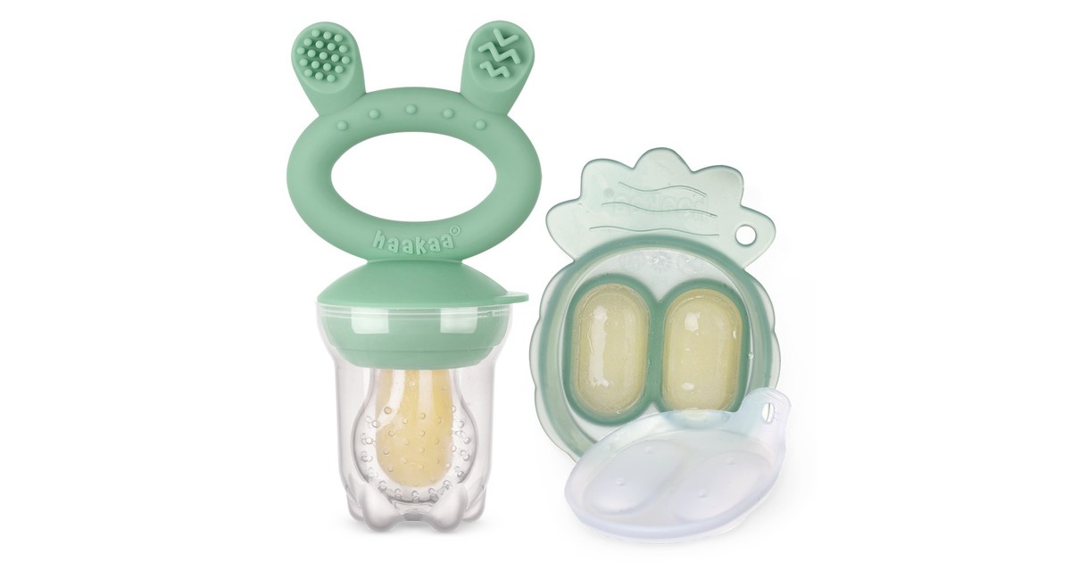 Haakaa Freeze-N-Feed Mini Combo-Pea Green | Baby Bunting AU