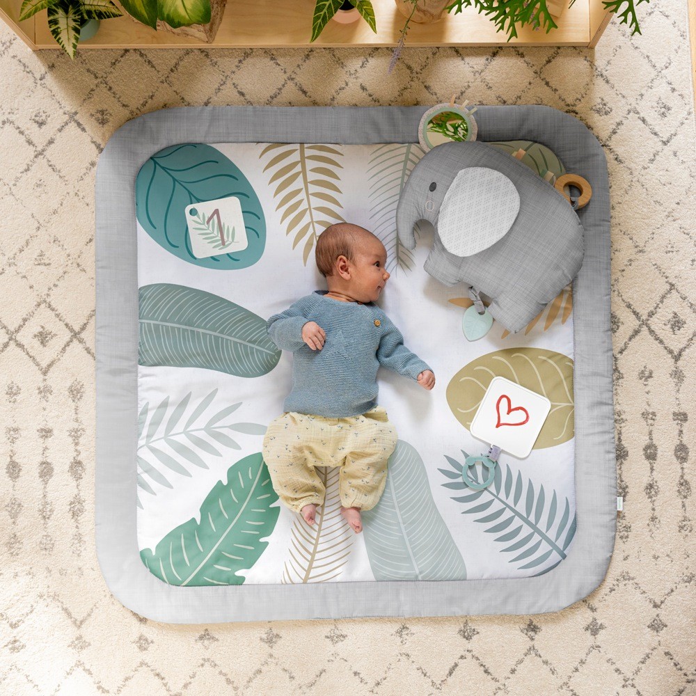 Ingenuity Sprout Spot Baby Milestone Play Mat Mats Baby Bunting AU