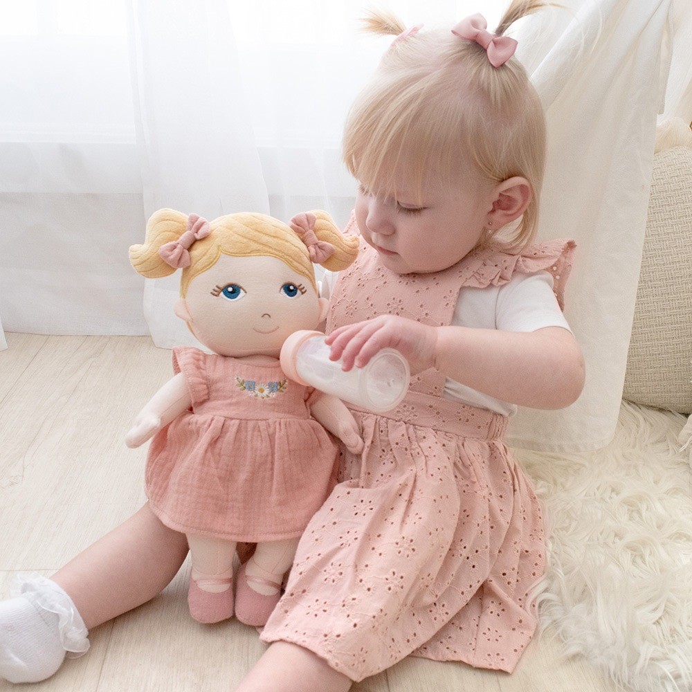 Living Textiles My First Doll Lola Soft Plush Toys Baby Bunting AU