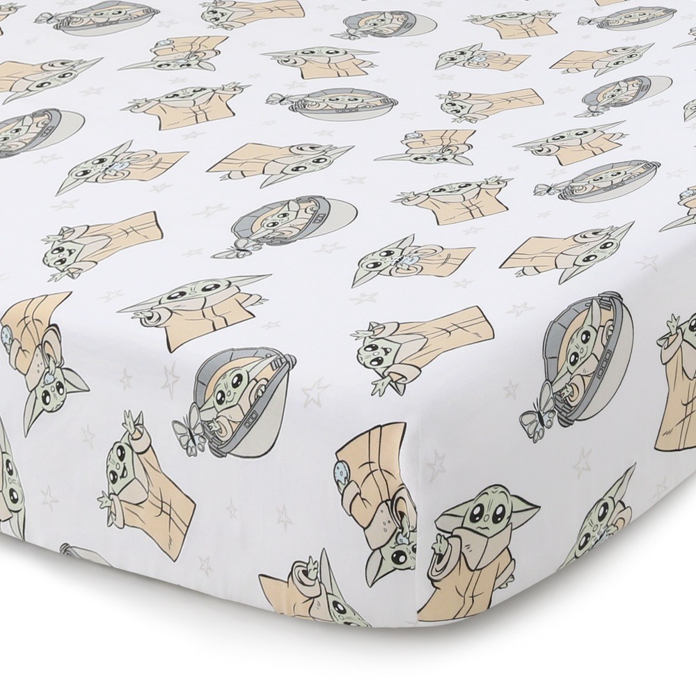 Disney Grogu Cot Fitted Sheet Cot Baby Bunting AU