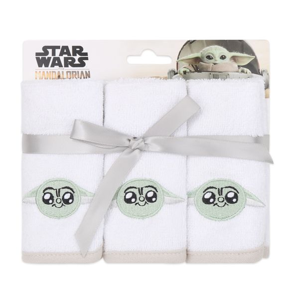 Disney Wash Cloths 3 Pack Grogu