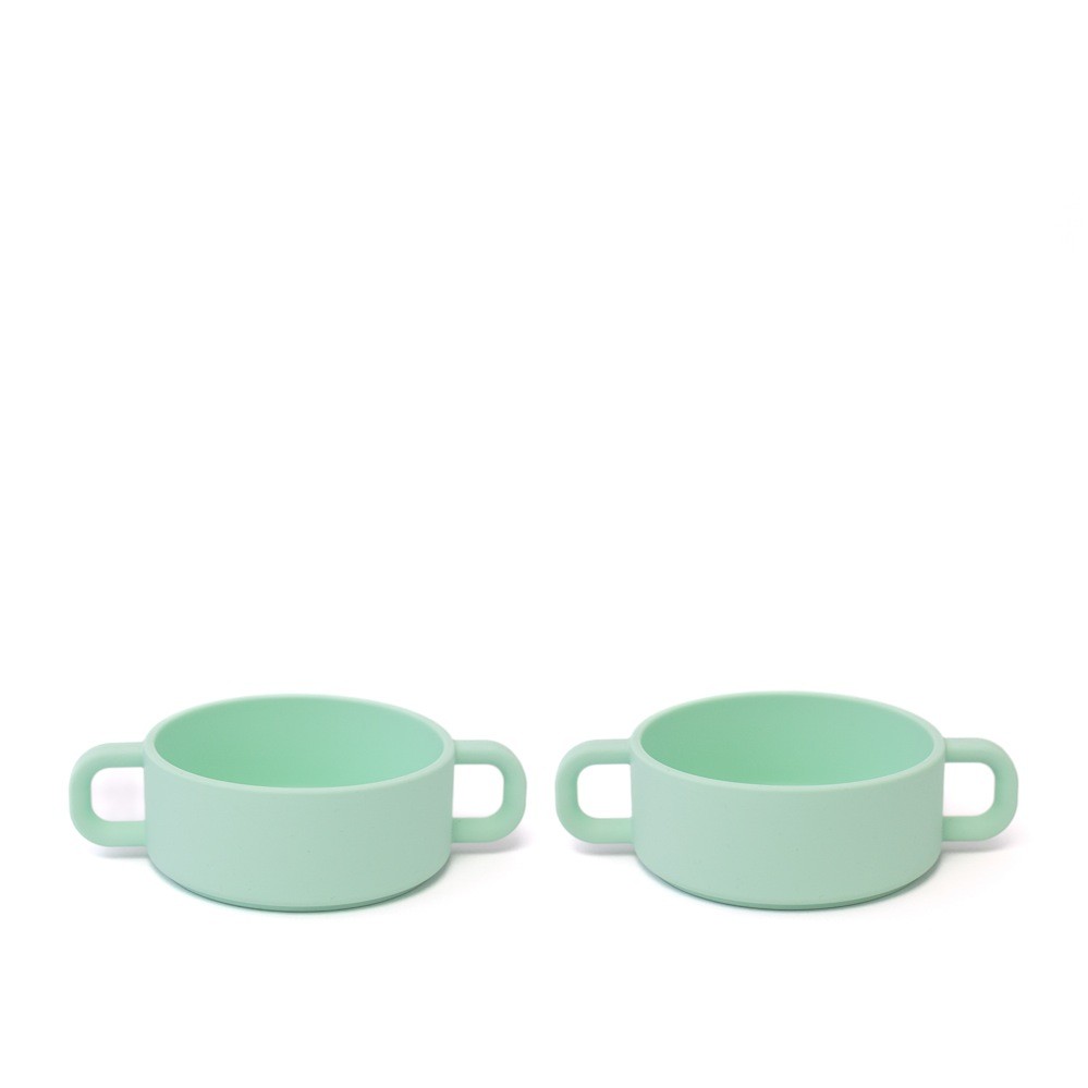 Great Start Silicone Bowls 2pack Pistachio 