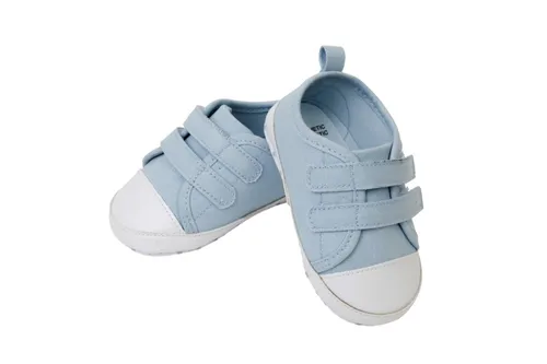 4Baby Sneaker Velcro Chambray Blue Baby Bunting AU