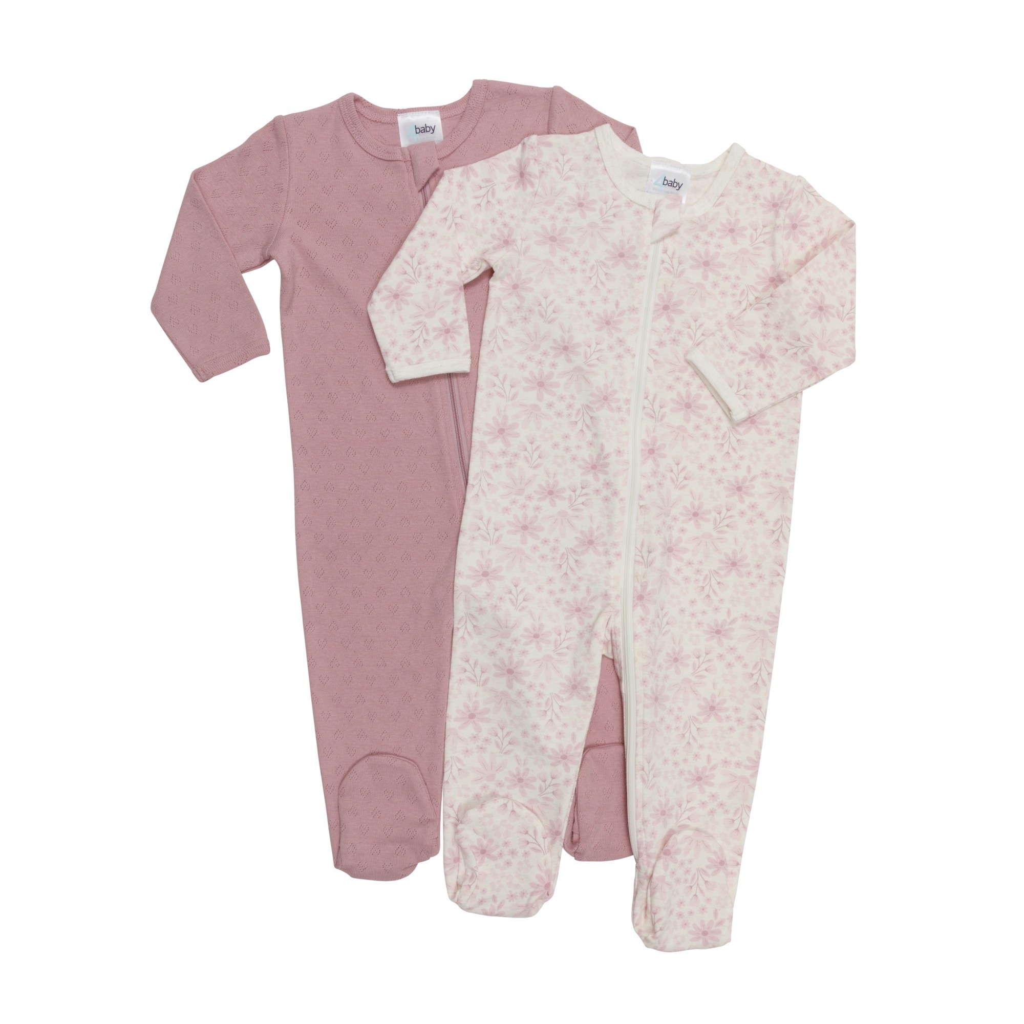 4baby Romper 2 Pack Floral Pink Size 1