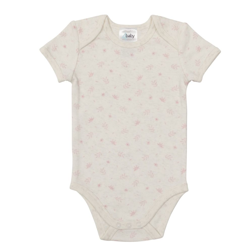 4Baby 3 Pack Bodysuit Short Sleeve Floral Pink | Bodysuits | Baby ...