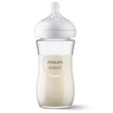 Philips avent Natural Response Cristal Pack: 1 Cristal Baby Bottle 120ml +  2 Cristal Baby Bottles 240ml + 1 Ultra Soft Pacifier Clear