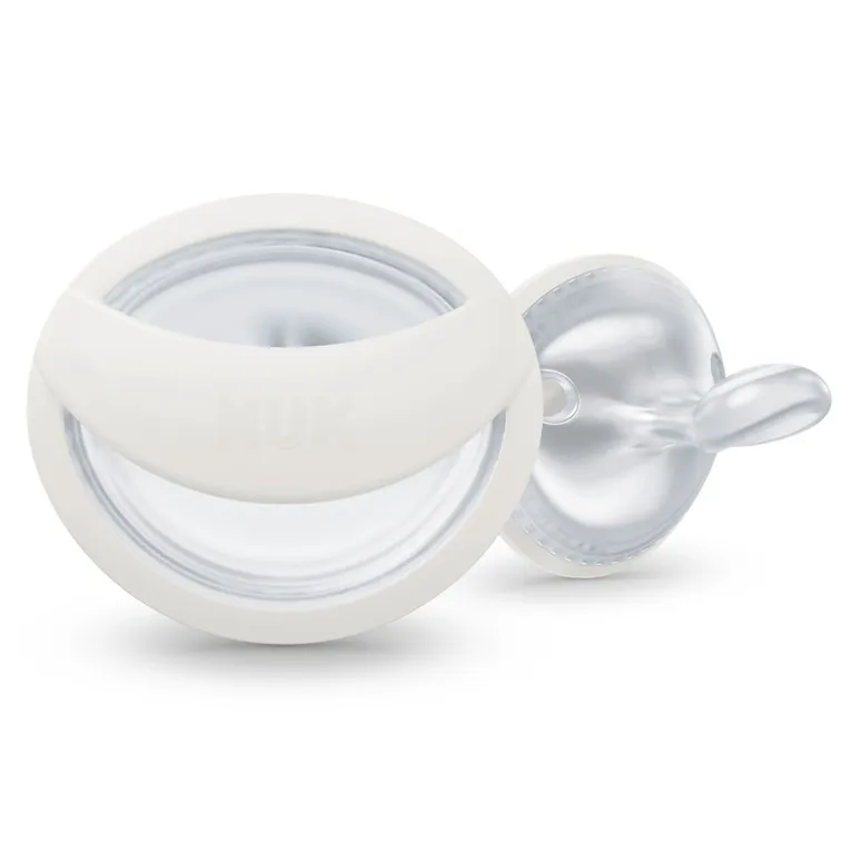 Nuk Mommy Feel Orthodonrtic Silicone Soother Sandstone Size 0-9 Months