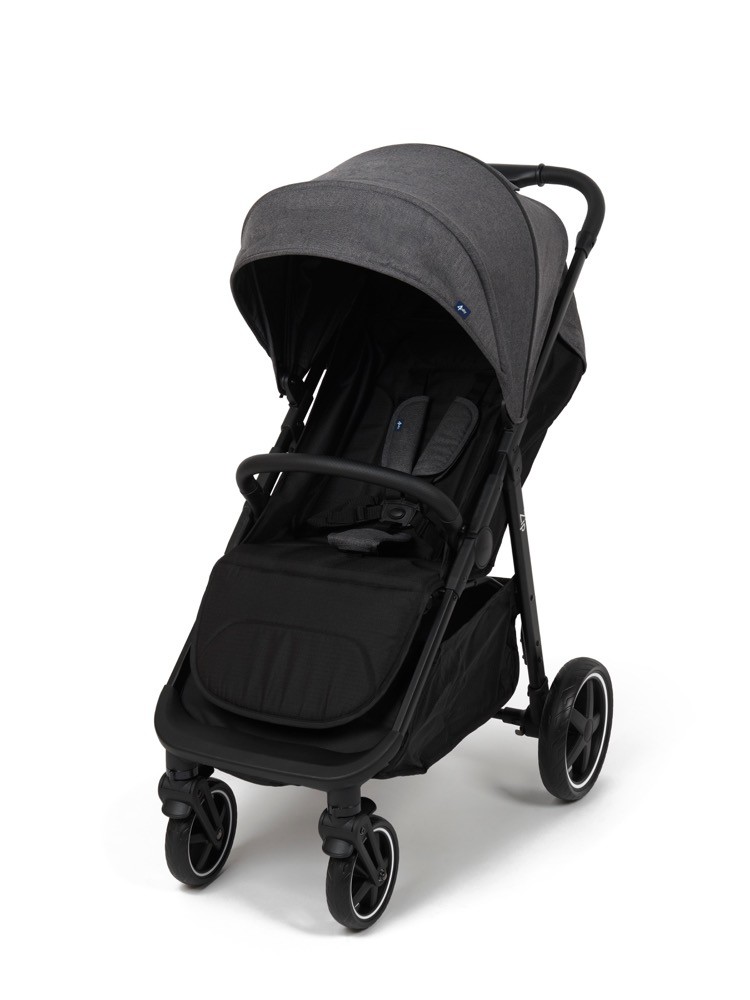 4Baby Zip Stroller - Black/Grey | Travel Stroller | Baby Bunting AU