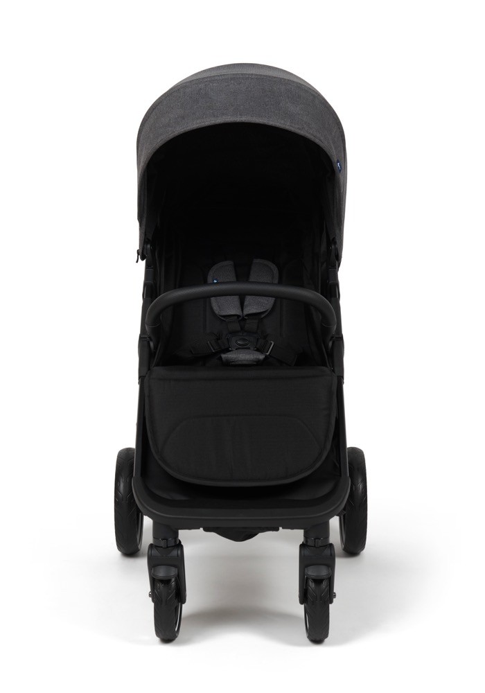 4Baby Zip Stroller - Black/Grey | Travel Stroller | Baby Bunting AU