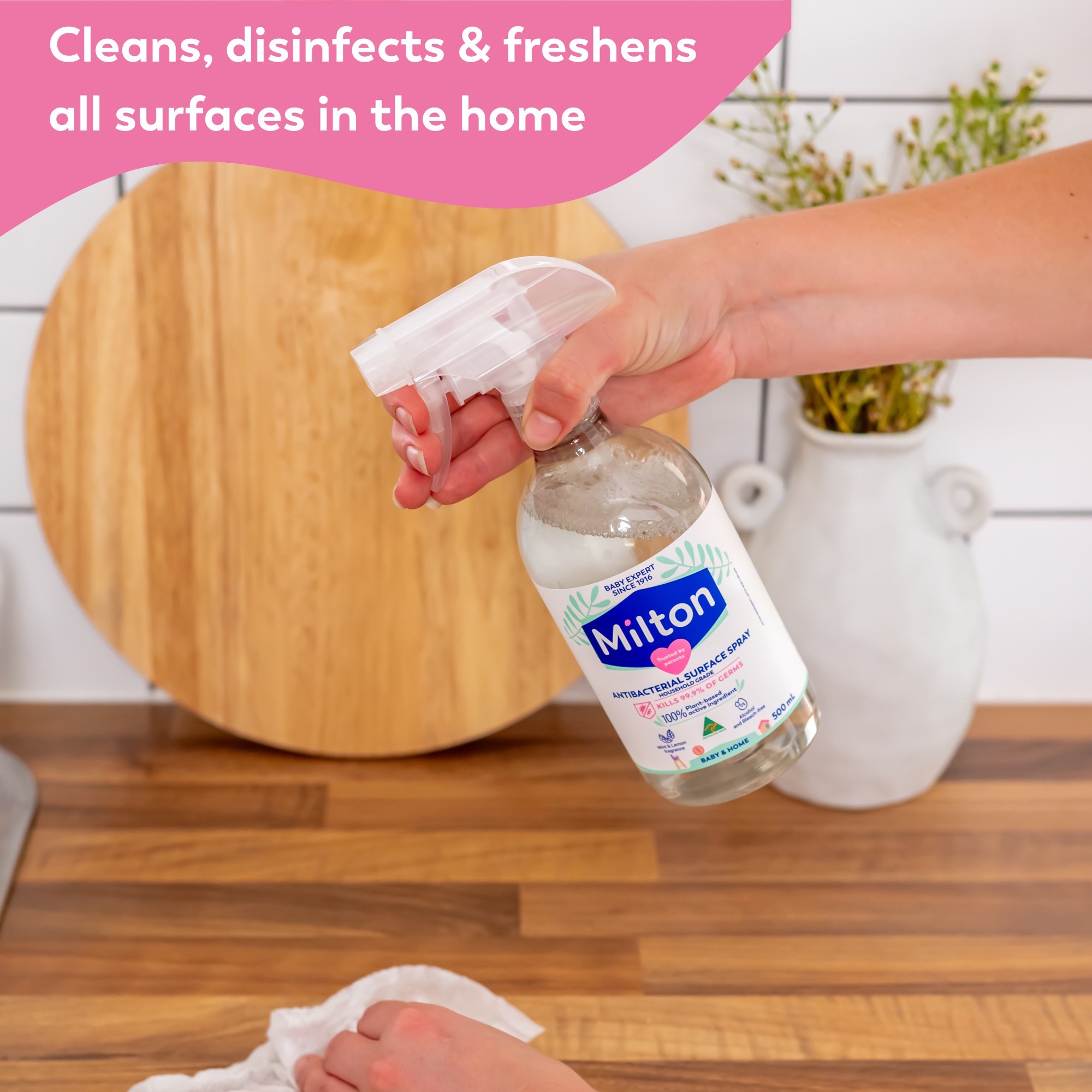 Milton Antibacterial Surface Spray 500Ml Liquid Sterilising Baby