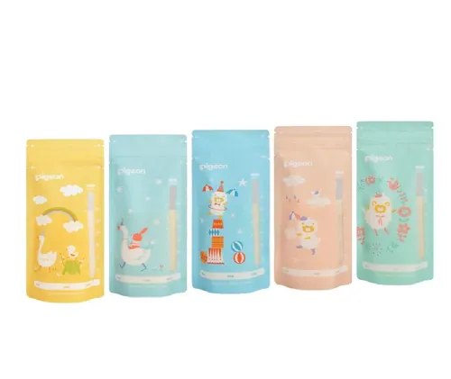 Pigeon Breast Milk Storage Bags Colored 180ml 25 Pack Baby