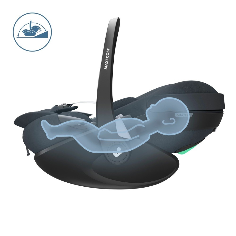 Maxi Cosi Pebble 360 Pro Capsule Essential Graphite Featuring Slidetech