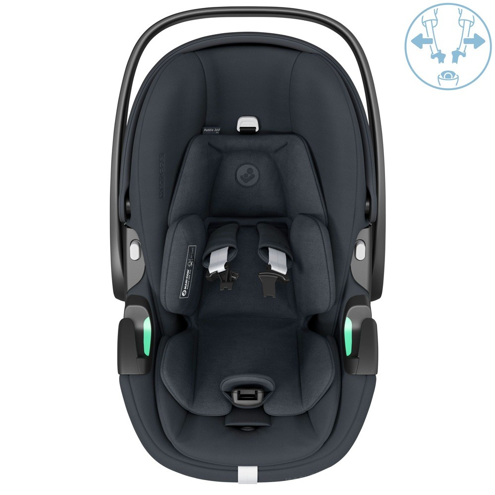 Maxi Cosi Pebble 360 Pro Capsule Essential Graphite Featuring Slidetech