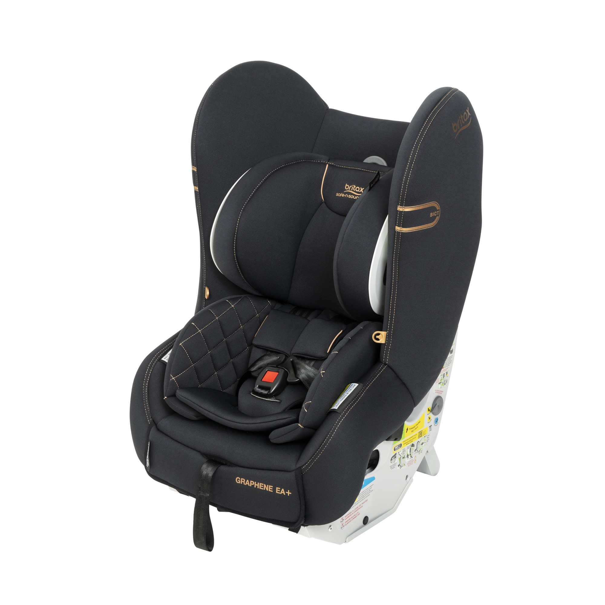 Britax Safe N Sound Graphene Easy Adjust Ifix+ Car Seat Black Opal