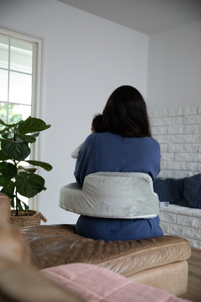 My Brest Friend Super Deluxe Feeding Pillow Sage Green Maternity