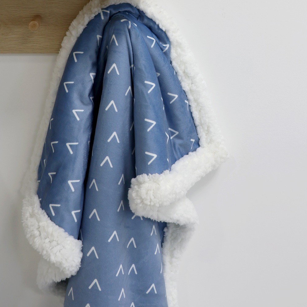 Bubba Blue Nordic Cuddle Blanket Denim Cot Baby Bunting AU