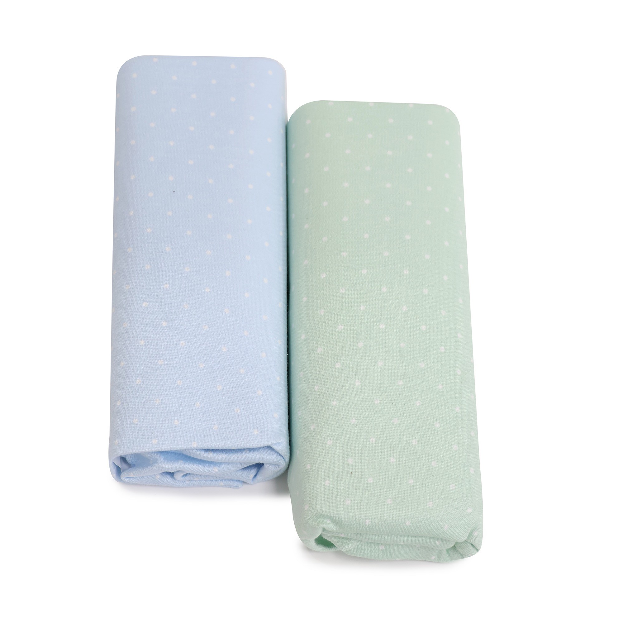 Bubba Blue Confetti CoSleeper Fitted Sheet Blue/Sage Size 2 Pack Cradle Baby Bunting AU