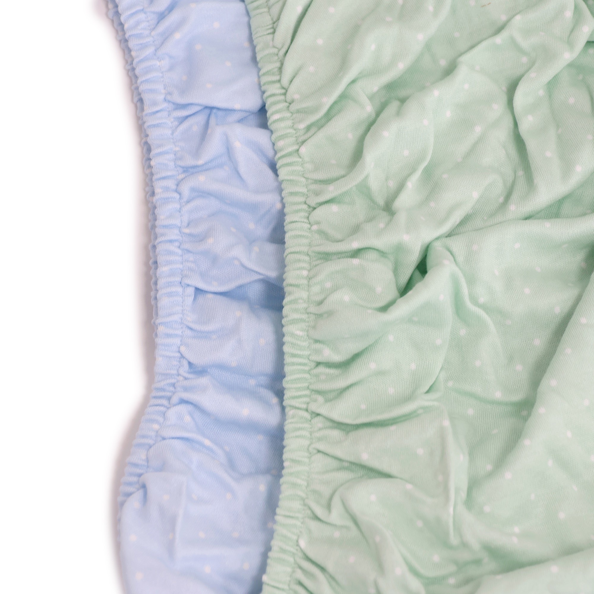 Bubba Blue Confetti CoSleeper Fitted Sheet Blue/Sage Size 2 Pack