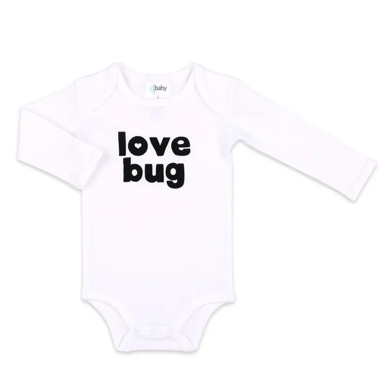 4baby Slogan Long Sleeve Bodysuit Love Bug Size NA