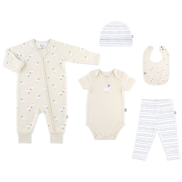 Bilbi 5 Piece Set Ducks Natural