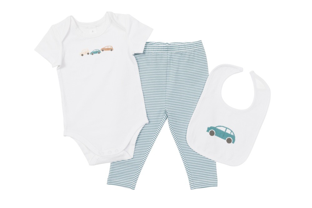 4baby 3 Piece Set Green Size 0000
