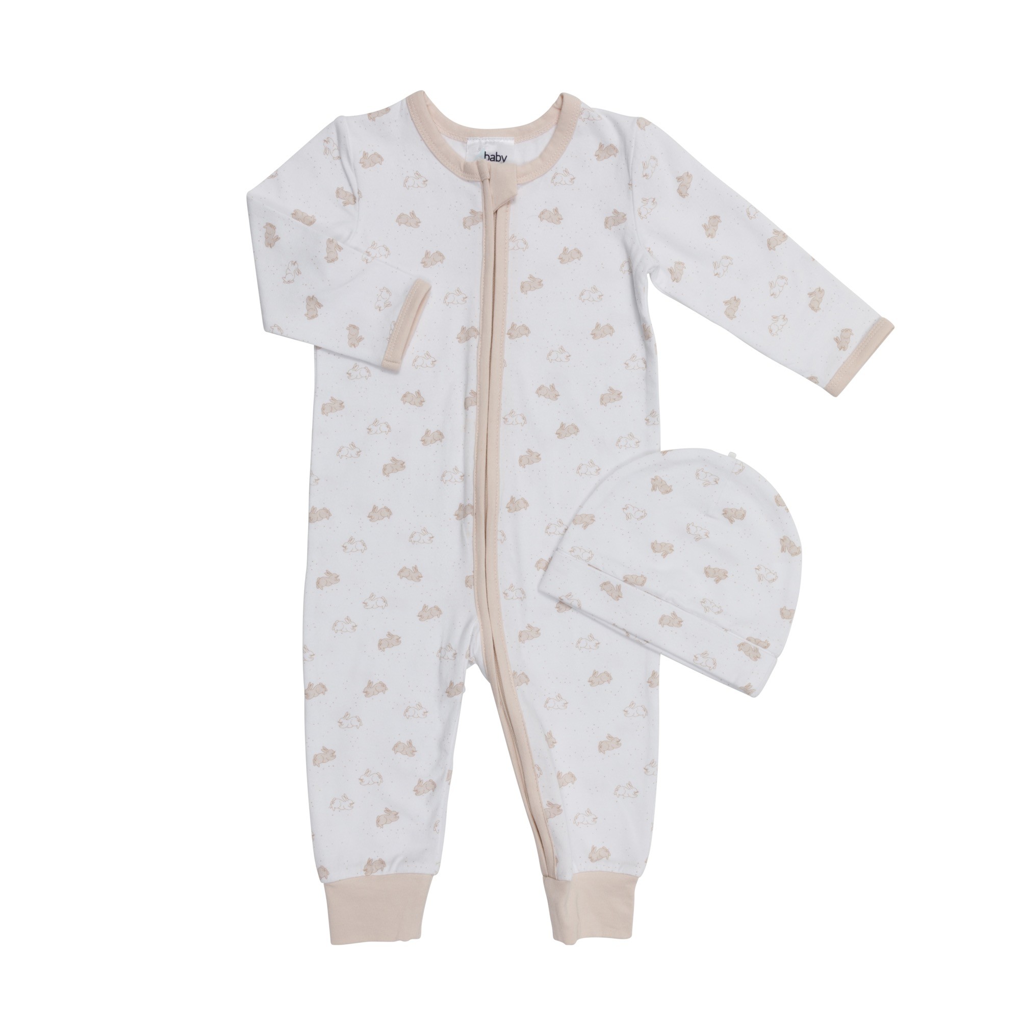 4baby 2 Piece Set Little & Loved Beige Size 00
