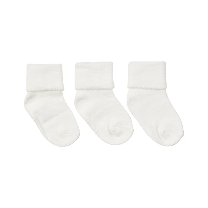 Bilbi Cozy Turn Top Sock 3 Pack White
