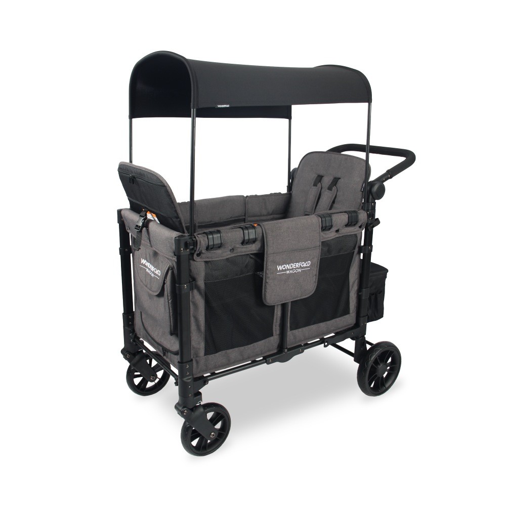 Wonderfold W2 Elite Double Wagon Charcoal Grey With Black Frame ...