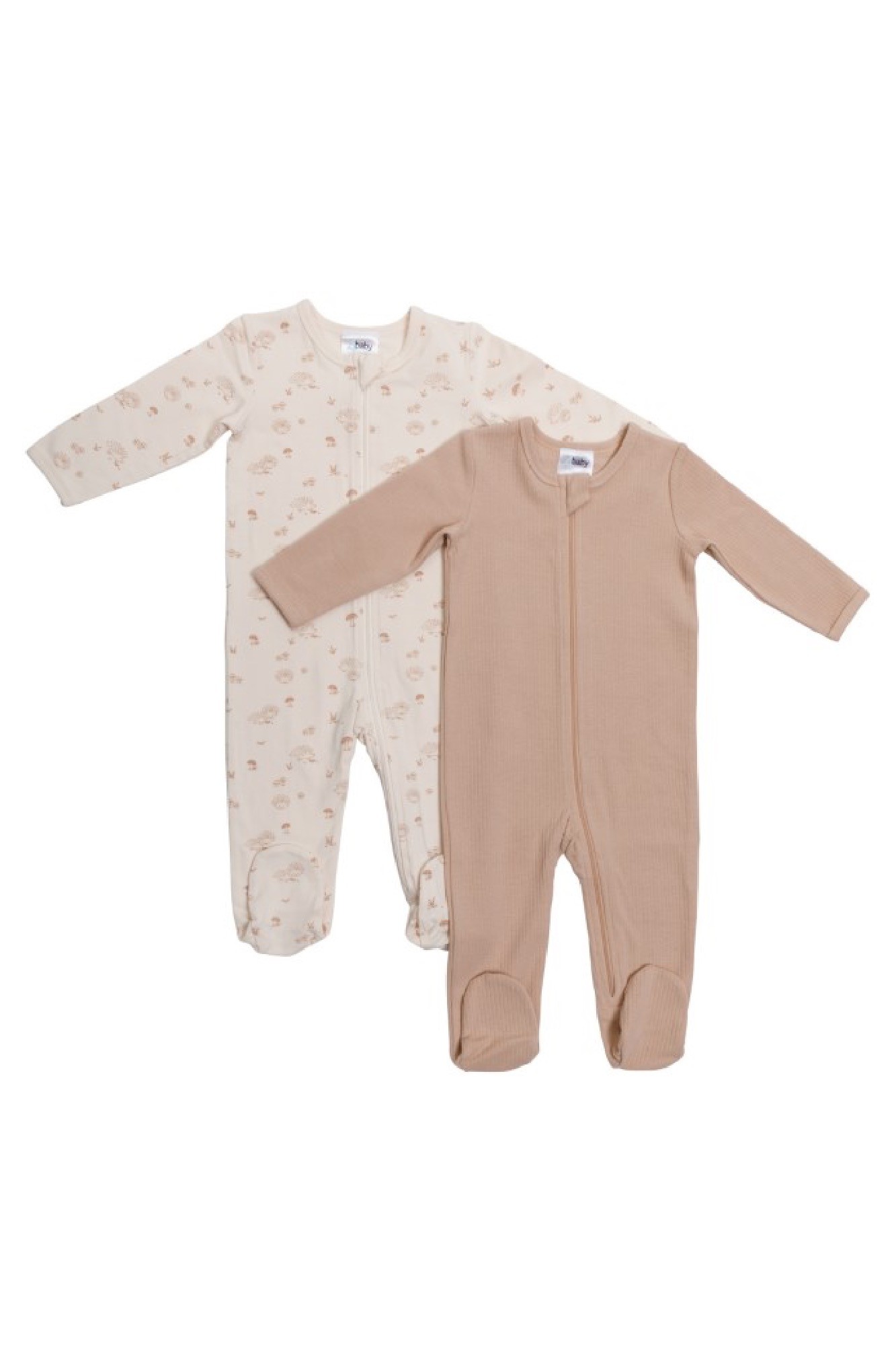 4baby Romper 2 Pack Hedgehog Beige Size 0