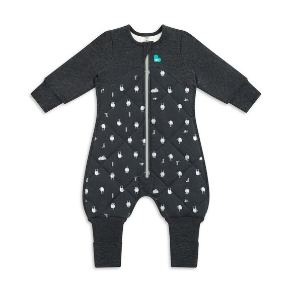 Love to Dream Cotton & Merino Wool Sleep Suit 2.5 Tog Charcoal Size 12-24 Months