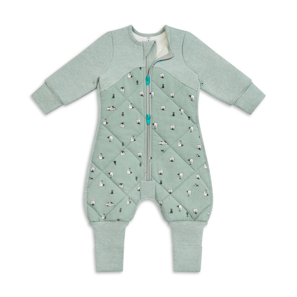 Love To Dream Sleep Suit Cotton & Merino Wool 2.5 Tog Olive Size 2436