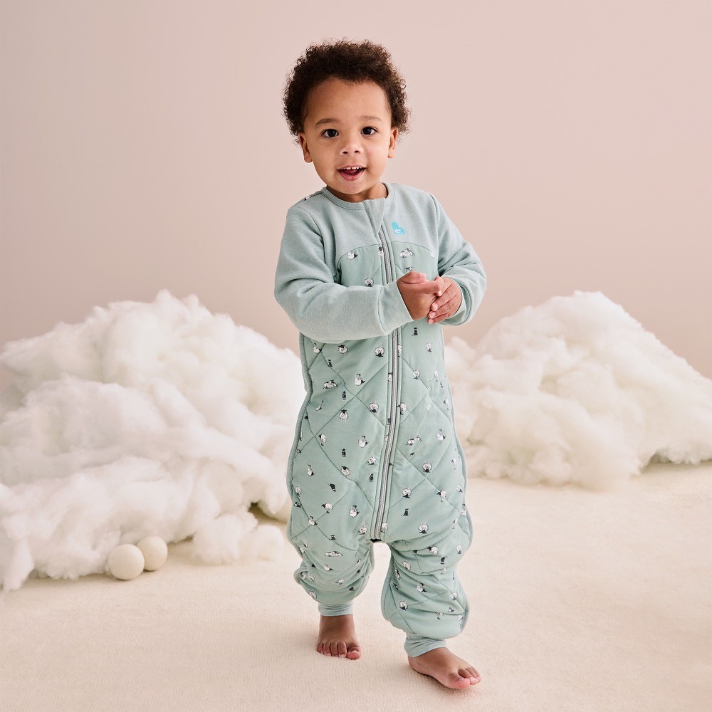 Love To Dream Sleep Suit Cotton & Merino Wool 2.5 Tog Olive Size 2436