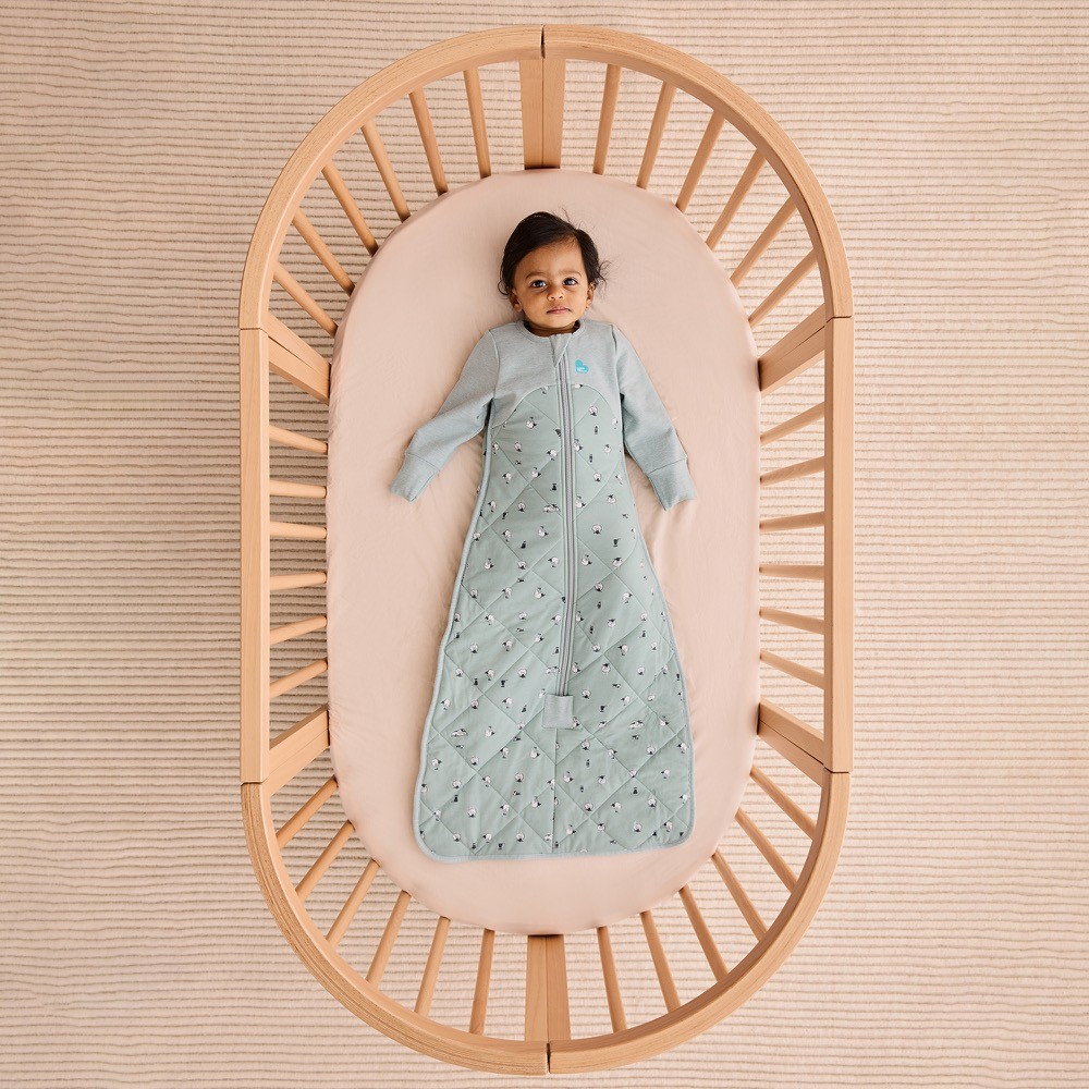 Love To Dream Sleep Bag Cotton & Merino Wool 2.5 Tog Olive Size 618