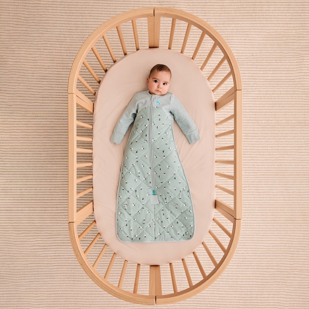 Love To Dream Sleep Bag Cotton & Merino Wool 2.5 Tog Olive Size 618